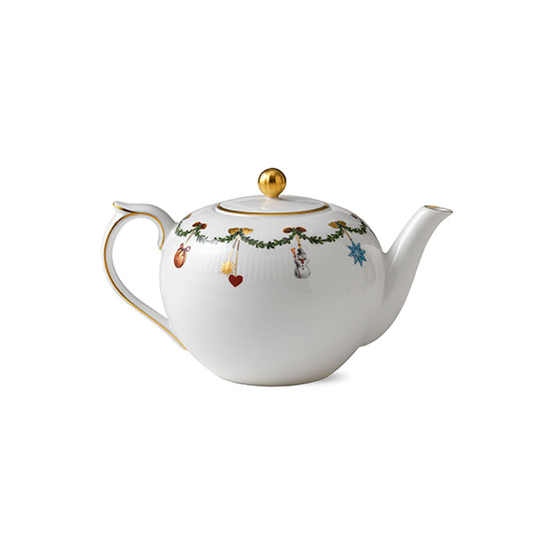 Royal Copenhagen Stjerne riflet tekande med låg - 140 cl. - Bahne